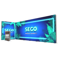 20ft x 7.4ft SEGO Backlit Trade Show Booth Double-Sided - H