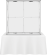 Load image into Gallery viewer, Embrace 5ft Backlit Tabletop Push-Fit Tension Fabric Display