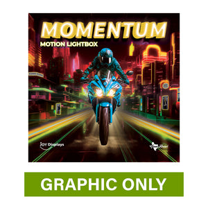 GRAPHIC ONLY - Momentum Motion Lightbox - 8ft X 7.4ft Dynamic Backlit Display - Replacement Graphic