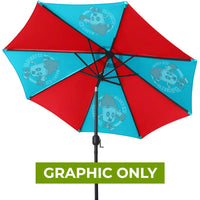  - GRAPHC ONLY - 9ft Patio Umbrella - Replacement Graphic