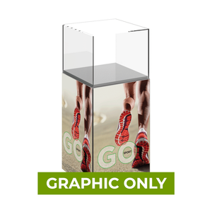 GRAPHIC ONLY - MODIFY PEDESTAL 02 with Acrylic Top - 16"W x 36"H - Replacement Graphic