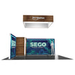 Load image into Gallery viewer, BACKLIT - 20X20 SEGO Backlit Exhibit with Storage Room - Configuration Q