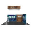 Load image into Gallery viewer, BACKLIT - 20 x 20 SEGO Backlit Exhibit with Storage Room - Configuration Q