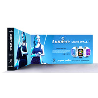 BACKLIT - 17.25 Ft Lumière Light Wall® 8 Ft Tall Configuration G - (Trade Show Exhibit Booth)