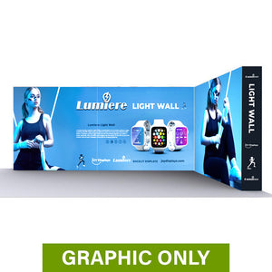 GRAPHIC ONLY - BACKLIT - 17.25 Ft Lumière Light Wall® 8 Ft Tall Configuration G - Replacement Graphic