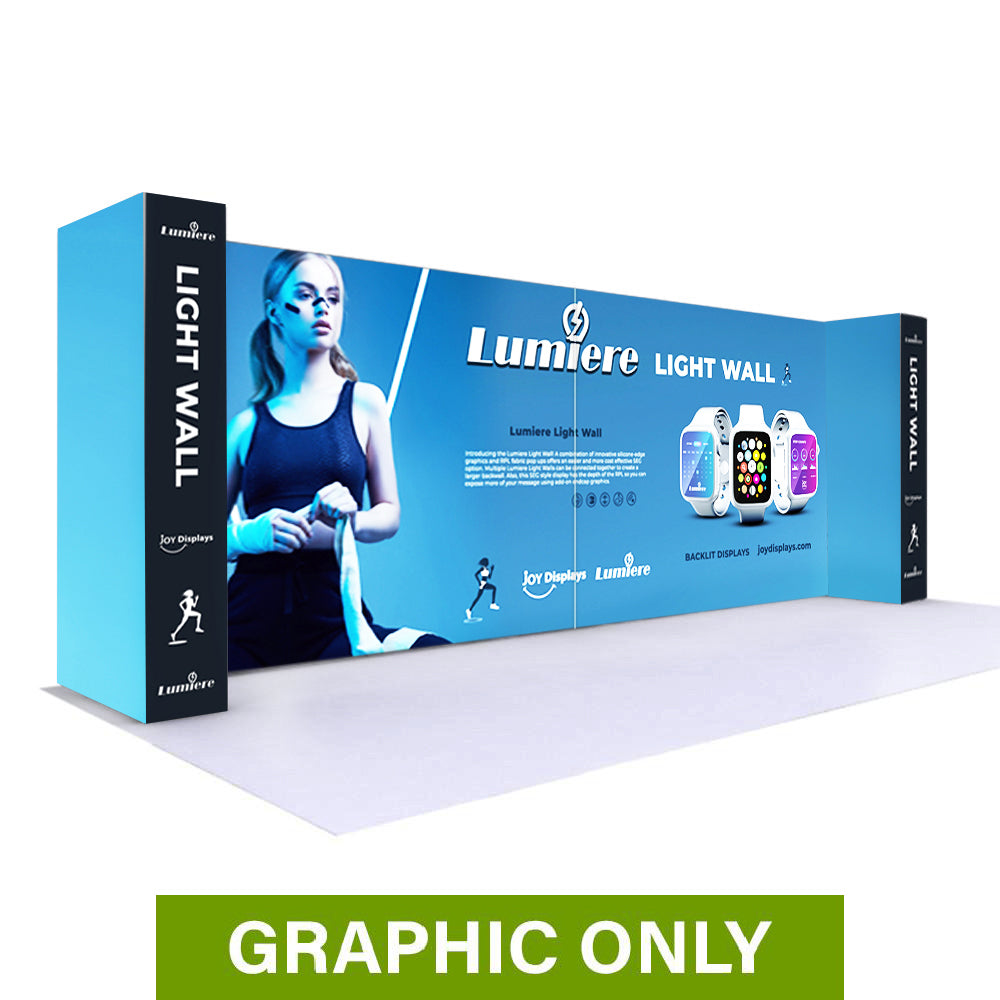 GRAPHIC ONLY - BACKLIT - 20 Ft Lumière Light Wall® 7.5 Ft Tall Configu ...