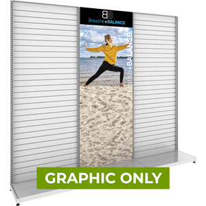 GRAPHIC ONLY - MODIFY Two Slatwall Stands - 110"W x 96"H - Replacement Graphic
