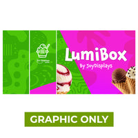  - GRAPHIC ONLY - LUMIBOX Lightbox 10ft X 8ft Configuration A - Replacement Graphic