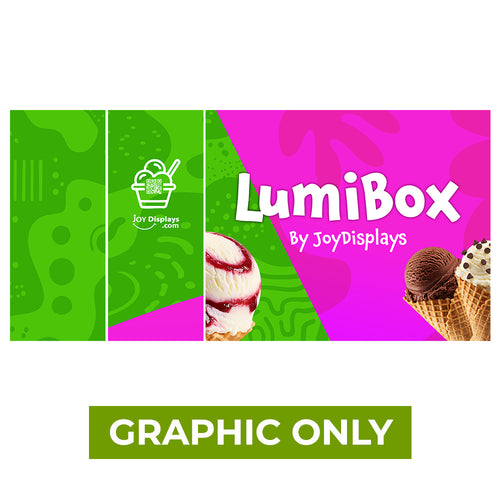 GRAPHIC ONLY - LUMIBOX Lightbox 10ft X 8ft Configuration A - Replacement Graphic