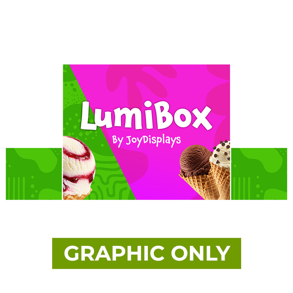 GRAPHIC ONLY - LUMIBOX Lightbox 10ft X 8ft Configuration B - Replacement Graphic
