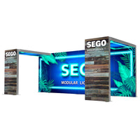 20ft x 7.4ft SEGO Backlit Trade Show Booth - Bridge – Z