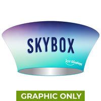  - GRAPHIC ONLY - Tapered Circle Overhead Hanging Banner - Trade Show Ceiling Sign - Replacement Graphic