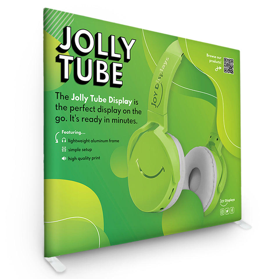 10 Ft. Jolly Tube Display - Straight Trade Show Exhibit Booth