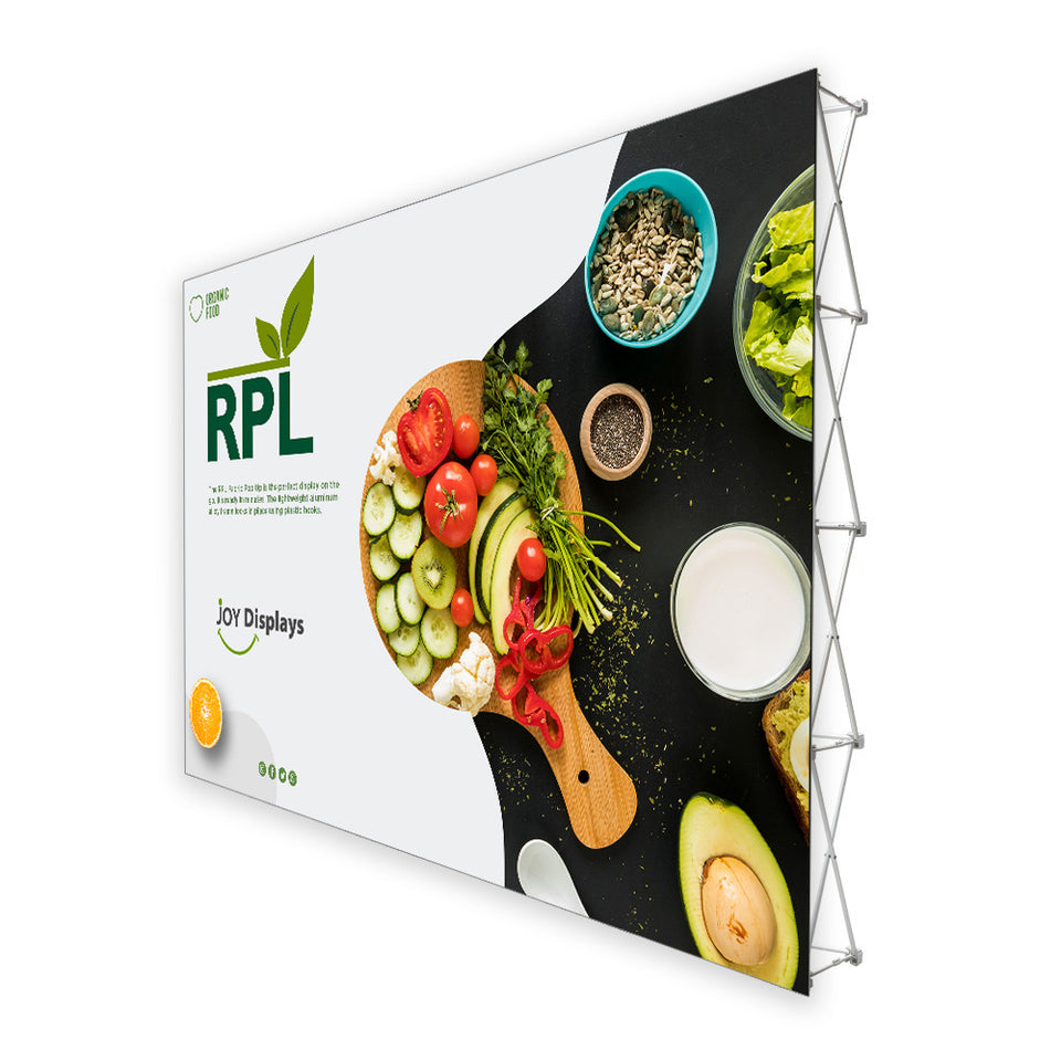15'X10' RPL Fabric Pop Up Display Straight Trade Show Exhibit Booth