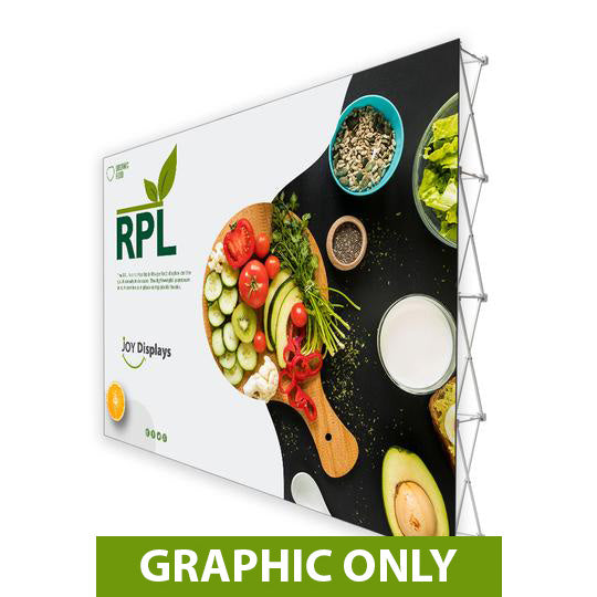 GRAPHIC ONLY - 15'X10' RPL Fabric Pop Up Display Straight Replacement Graphic