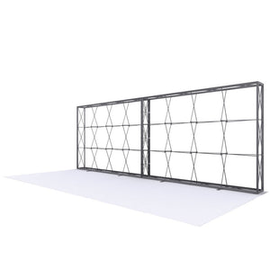 20 Ft. Jolly Exhibit Configuration E w/ Monitor Mount and Shelving - Double-Sided