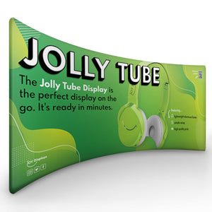 20 Ft. Jolly Tube Display - Curved Trade Show Exhibit Booth