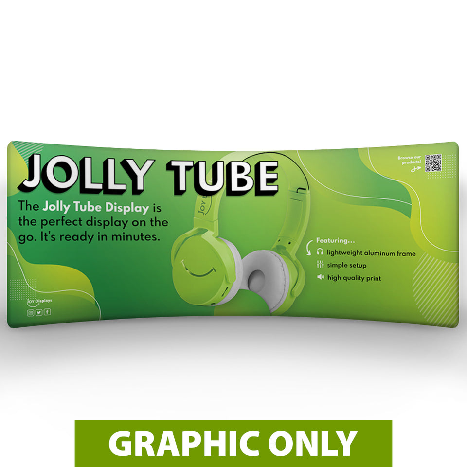 GRAPHIC ONLY - 20 Ft. Jolly Tube Display - Curved Replacement Graphic