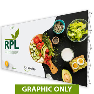 GRAPHIC ONLY - 20'X10' RPL Fabric Pop Up Display Straight Replacement Graphic