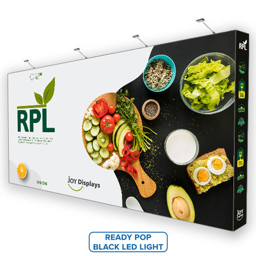 20'X10' RPL Fabric Pop Up Display Straight Trade Show Exhibit Booth