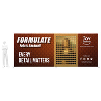 20ft Formulate Master WS1 Straight Frame Tradeshow Fabric Backwall