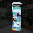 Load image into Gallery viewer, 8Ft Tall Cylinder Tower 03 Tension Fabric Formulate Exhibit Structure