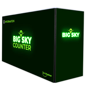 BACKLIT - 6 ft. Big Sky Counter - 40"h BLACK
