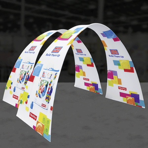 10Ft Arch 02 Tension Fabric Formulate Exhibit Structure