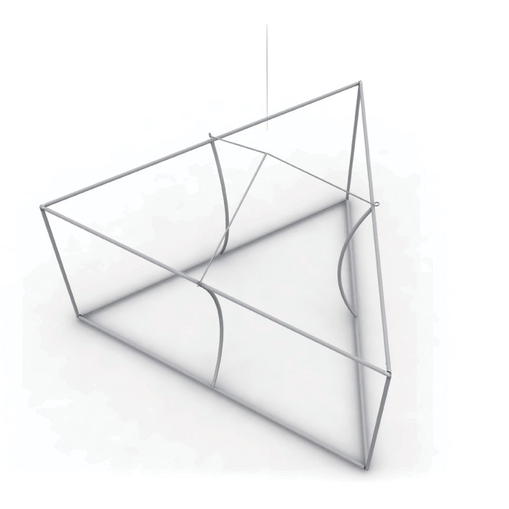 Rotographics Display Triangular Triangle Overhead Hanging Banner - Trade Show Ceiling Sign