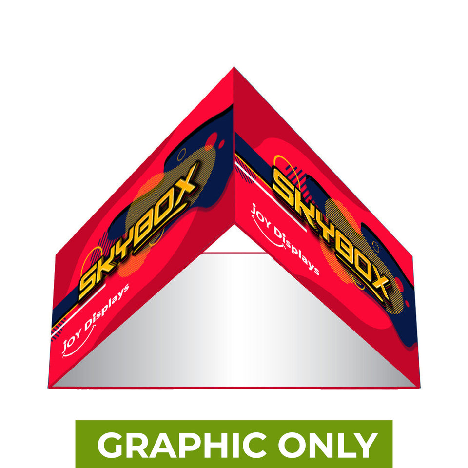 GRAPHIC ONLY - 8 Ft. Triangle Overhead Hanging Banner - Replacement Graphic