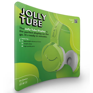 8 Ft. Jolly Tube Display - Curved Trade Show Exhibit Booth