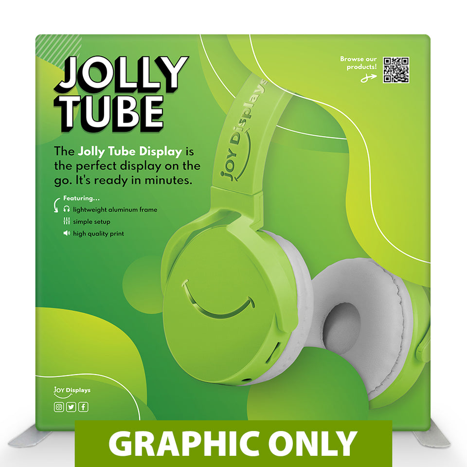 GRAPHIC ONLY - 8 Ft. Jolly Tube Display - Straight Replacement Graphic