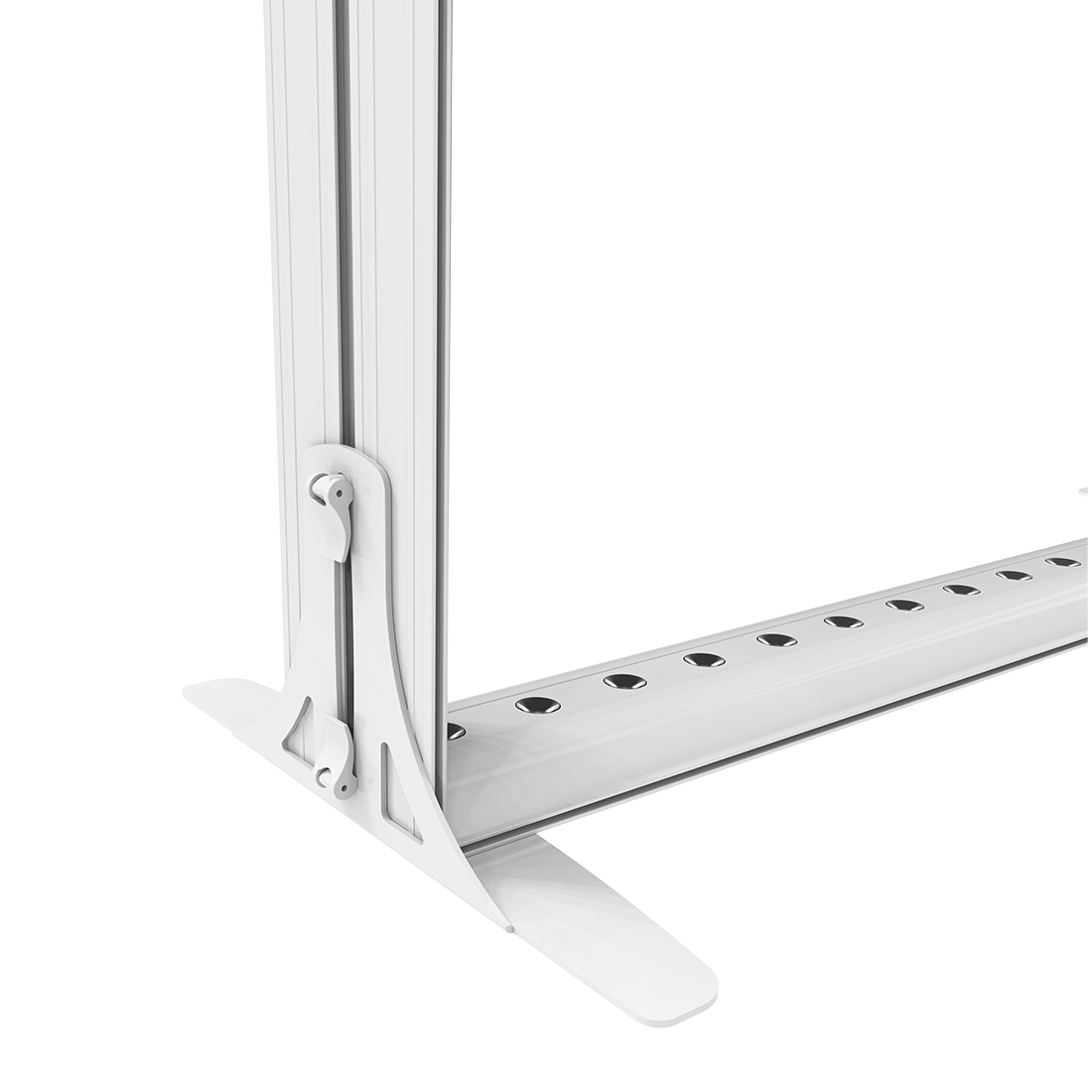 BACKLIT - 3ft VIVID Double-Sided Lightbox Monitor Stand with Shelving - Media Station