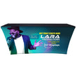 Load image into Gallery viewer, BACKLIT - 6 Ft. Lara Stretch Table Throw - Custom Graphic - Full Color Dye-Sub Print