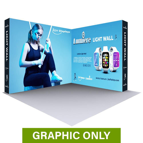 GRAPHIC ONLY - BACKLIT - 10ft X 8ft Tall Lumière Light Wall® Configuration B - Replacement Graphic