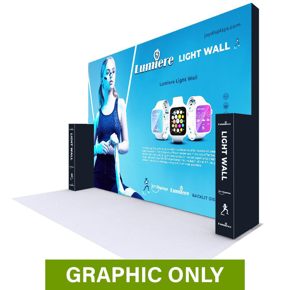 GRAPHIC ONLY - BACKLIT - 20 Ft X 15ft Tall Lumière Light Wall® Configuration F - Replacement Graphic