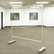 Load image into Gallery viewer, Clear Room Partition - 6 Ft W x 6 Ft H - Floor Standing Vinyl Sneeze Guard With Caster Wheels