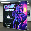 Load image into Gallery viewer, BACKLIT - 8ft. X 89&quot;H Cosmic SEG Fabric Pop Up Lightbox Display - Double-Sided