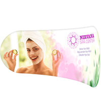 20 Ft. EZ Tube Kicktail Single-Sided White Back Fabric Display - Curve Trade Show Exhibit Booth