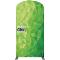 EZ Tube Connect 4 Ft. X 7.5 Ft. Curved Top Fabric Graphic Banner