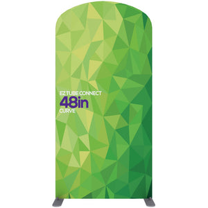 EZ Tube Connect 4 Ft. X 7.5 Ft. Curved Top Fabric Graphic Banner