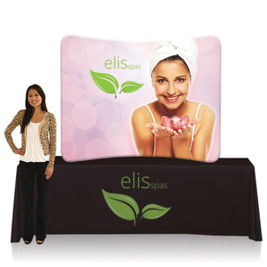 6 Ft. EZ Tube Display - Tabletop Curve Trade Show Exhibit Booth