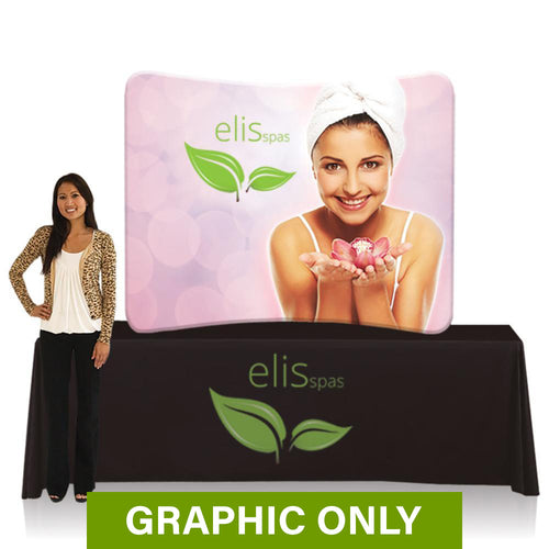 GRAPHIC ONLY - 6 Ft. EZ Tube Display - Tabletop Curve Replacement Graphic