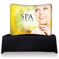 8 Ft. EZ Tube Display - Tabletop Curve Trade Show Exhibit Booth