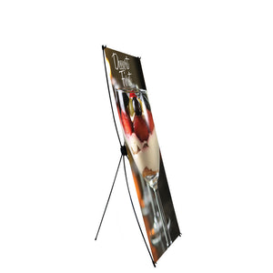 Econom-X Banner Stand Small 24 In.W X 62 In.H Scrim Graphic Package (Stand & Graphic)