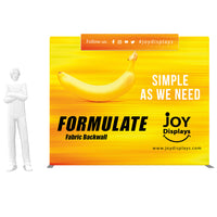 10ft Formulate Essential Straight Fabric Backwall