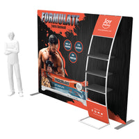 10ft Formulate Master S6 Straight Fabric Backwall