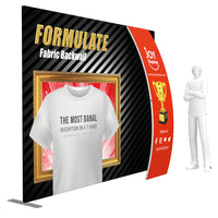 10ft Formulate Master S7 Straight Fabric Backwall