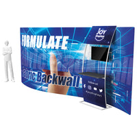 20ft Formulate Master WSC2 Serpentine Curve Tradeshow Fabric Backwall
