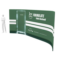 20ft Formulate Master WH1 Horizontal Curve Tradeshow Fabric Backwall